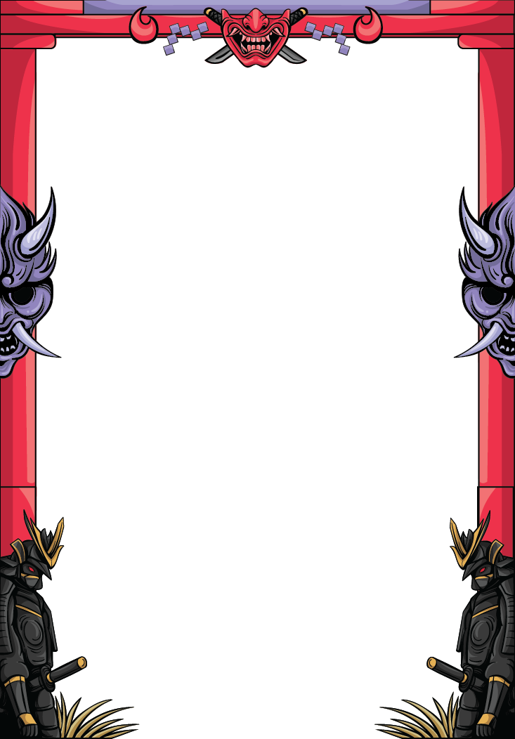 samurai shield card sleeves Border Sleeve "Bushido" – Sleevesamurai